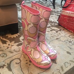 Size 7 Coach Rainboots